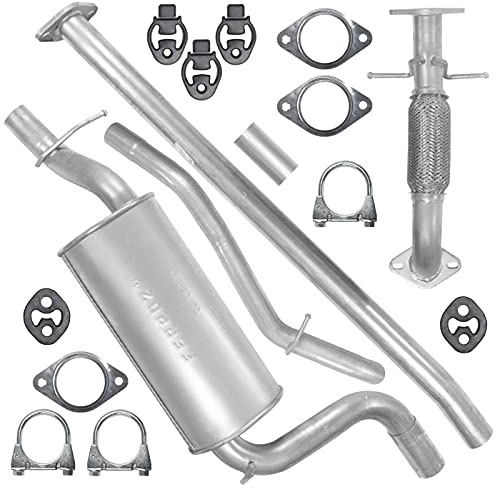 Schalldämpferset Auspuffanlage Auspuff für Focus 2 II MK2 Stufenheck 1.6 TDCI