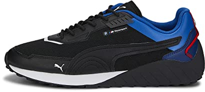 PUMA Unisex BMW MMS SPEEDFUSION Sneaker, Black-Estate Blue, 44.5 EU