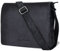 Antonio Valeria Albert Premium Leder Messenger Bag für Herren, Grainy Nappa Black, Kuriertasche