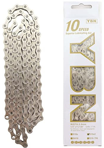 DJC Bike Chain 10 Speed for Road Bike MTB Mountain with Quick Link YBN for Shimano Sram System and KMC