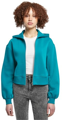 Urban Classics Damen Jacke Ladies Short Oversized Zip Jacket watergreen XL
