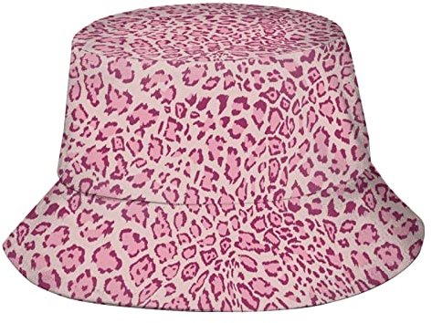208 Leopard Unisex Bucket Hat Uv-Schutz Anglerhut Faltbar Strand Sonnenhut Eimer Hut Für Wandern Urlaub Strand