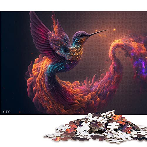 1000 Teile Puzzle Kolibri Puzzle für Erwachsene Holzpuzzle Puzzles für Erwachsene Geschenke (Größe 50x75cm)