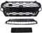 Wabengrill Breit Kühlergrill Schwarz Silber+Kamera kompatibel für Audi A4 B9 Facelift ab 2019 auch S Line Modelle DM Autoteile 4232