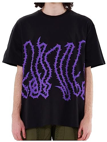 Octopus Brand T-Shirt Thorns Tee Maglia Uomo Black Deep Purple Milano Originale Garantito (XS)