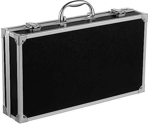 BESTonZON Caja De Seguridad De La Medicina Maletín De Aluminio Caja De Cosméticos Portátil Maleta Rígida Caja De Maquillaje Estuche De Maquillaje Abdominales Caja De Aluminio Hombre Largo