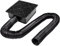 Square Catch Basin Drain with Flexible Hose, Gutter Downspout Extension Kit, 12×12 inch Under Ground Drainage Outdoor Rain Drain Gutter Downspout Extension