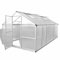LAPOOH Serre renforcée en Aluminium avec Cadre de Base 9,025 m²,Carport Abri Voiture,Serre Tunnel