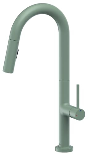 Essebagno Portofino Miscelatore per lavabo Portofino con doccetta grigio verde