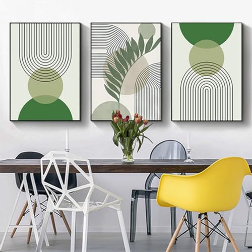 JNAOZI Aesthetic Planta Imágenes bohemias decorativas modernas arte abstracto murales bohemio juego de pósteres, sin marco (set 04,50 x 70 cm x 3 piezas)