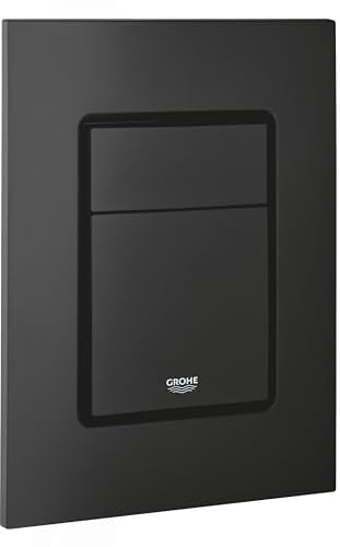 GROHE Skate Cosmopolitan - Abdeckplatte (130x172mm, wassersparend, für 2-Mengen- & Start & Stopp- Betätigung), phantom black, 37535KF0