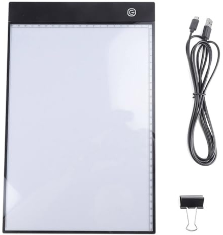 Boîte à Lumière De Tableau LED De Traçage A4, Panneau Lumineux A4 Boîte à Lumière LED A4 Pour Dessin, Croquis, Traceur, Bloc De Lumière De Traçage Ultra Fin, Bloc De Lumière A4 LED Pour Peinture Diama