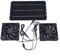 EpheyFIF Solar Ventilator, 12V 10W Solarpanel Ventilator, mit Doppelventilator für kleine Hühnerställe, Gewächshäuser, Schuppen, Haustierhäuser, Fensterauspuff