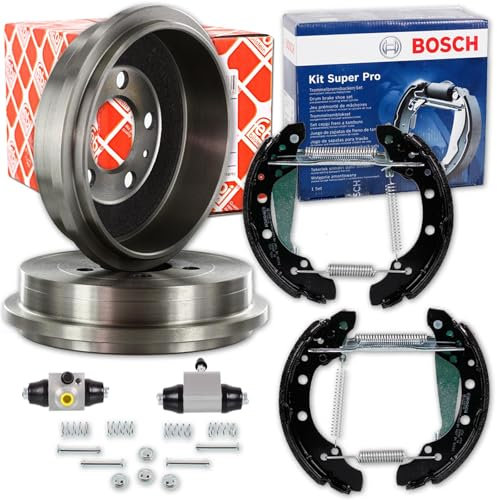 Bremstrommeln 200mm + Bremsbacken-Satz für Polo 9N FOX IBIZA 4