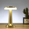 BA-ER Modern Portable Table Lamp, Rechargable Battery, Up to 12 Hours Long Usage, 3 Color Mode, Dimmable, Chic Restaurants/Bedroom/Dinner/Coffee Table (Gold)