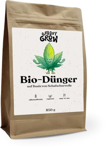 Groovy Grow Cannabis & Hanf Dünger – Indoor & Outdoor – All in One Bio Dünger für Hanfpflanzen - lokal aus Deutschland - Anbau Anzucht Blüte