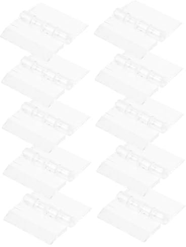 Gadpiparty Lot de 10 Mini Charnières en Acrylique pour Armoire Et Charnières Silencieuses pour L'artisanat