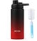 Kiocko Gourde Bouteille Isotherme avec Couvercle à Sport - En Acier Inoxydable - 1l/800ml/600ml - Sans BPA - Anti-fuite - Pour Enfants,école, Sport, Cyclisme, Fitness, Garçons，Fille,Rouge noir