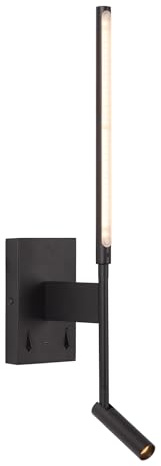 LUCIDE FINAN - Wandleuchte - LED - 2700K - Mit USB-Ladepunkt - Schwarz