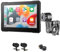 INTERPHONE - SYNC70 Display 7 Moto Carplay - Android - Rilevamento angolo cieco - Doppia telecamera - Rilevamento Pressione Pneumatici - SD card, Fissaggio Quiklox - Alimentazione 12V DC o USBC