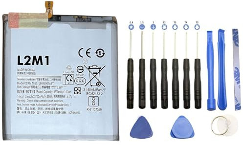 L2M1 Batteria EB-BS901ABY per Samsung Galaxy S22 SM-S901 SM-S901B SM-S901B/DS 3700mAh 14.35Wh 3.88V con kit attrezzi cacciaviti smontaggio montaggio