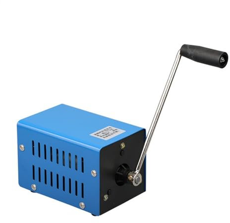 Generador De Cigüeñal De 20W - Generador De Potencia Manual De 2000rpm Portátil, Salida dull USB | Cargador De Teléfonos Móviles Impermeables, Fuente De Energía De Emergencia Para Generador De Manivel