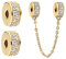 Annmors Klarer Pavé Komfortketten Clip Set S925 Sterling Silber Damen Armbänder Halskette Pendant