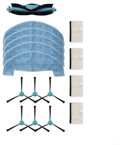 WIIYENA Kit de pièces de rechange pour aspirateur Conga 2499 pour robot Ultra Home avec brosse principale, serpillères, brosses latérales, filtres