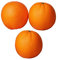 3 piezas de fruta naranja artificial simulación de frutas fotografía bocetos falsos de espuma naranja
