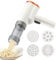 Electric Pasta Machine, Automatic Noodle Maker, Portable Mixer Device, Cordless Kitchen Tool, Five-Accessory Set, Home Cooking Equipment, Pizza Dough Prep, Vegetable Cutter