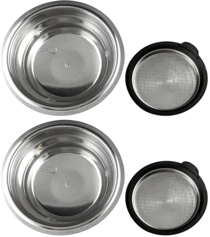 Easy Clean 5513281001 7313285839 - Filtro para 2 tazas DLSC401 compatible con cafetera DeLonghi Dedica EC685 EC850z (2 unidades)