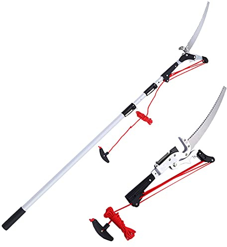 Telescopic Tree Pruners with SK5 Cutting Blade - Professional Long Reach Pole Pruning Saw for Efficient Tree Trimming and Maintenance