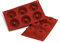 Silikomart 20.061.00.0060 SF061 Moule Thème Fantaisie 6 Cavités Silicone Terre Cuite, Variety
