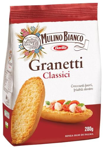 Mulino Bianco Crostini Granetti Classici, 280 g | Snack Salato per la Merenda