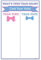 Beistle 54116 Gender Reveal Team Voting Paper Tally Board Game Poster Babyparty-Dekoration, Rosa/Blau/Weiß