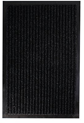 Mojawo Türmatte Fußmatte Schmutzfangmatte Eingangsmatte Sauberlaufmatte Fußabtreter 80x120cm schwarz rutschfest