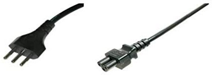 LINK LKC510 Cavo Alimentazione Spina Italiana Tripolare 10A - Presa Compaq Tripolare C5 Mt 1