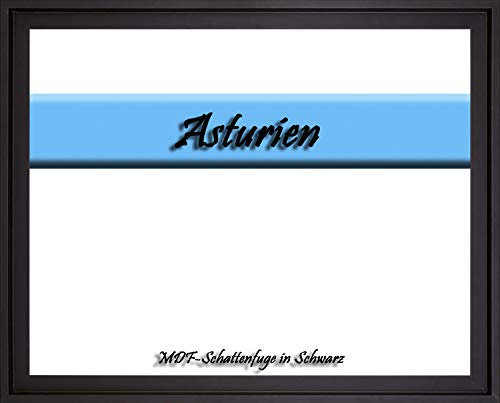 MDF-Leerrahmen ASTURIEN speziell für Leinwandbilder BZW. Keilrahmenbilder im Format 60 x 100 cm. Schattenfugenrahmen in der Farbe: Schwarz. 10 Farben zur Auswahl
