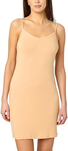 Merry Style Damen Unterkleid kurz Petticoat Knielänge einstellbare Träger Bequeme und atmungsaktive Unterkleider zu tragen als Nachthemd oder Kleid MS10-315