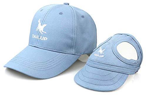 FAMKIT Hundemütze, Haustier-Baseballkappe, Sporthut, Hund, Mama/Papa, Familie, passende Baseballkappe, Hundehüte, Sonnenschutz, Hüte mit Ohrlöchern und verstellbarem Riemen