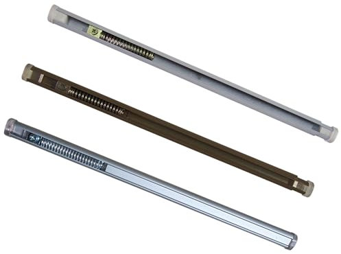 TENDEEVOLUTION - Bacchetta per Tende a Vetro in Acciaio Zincato Regolabili, Varie Misure e Colori. Bacchetta per Tende A Molla, Bastone a Molla, montaggio senza foro (DA 87 A 150 cm, BIANCO)