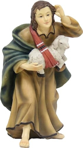 dekoprojekt Krippenfigur Hirte mit Schaf