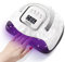248W UV-LED-Nagellampe, Upgrade 60 LED-Perlen, Nageltrockner für Gelpolitur mit LCD-Display, Auto-Sensor und 4 Timer-Einstellungen, professionelle Gel-Aushärtungslampe für Zuhause Salon (Weiß)
