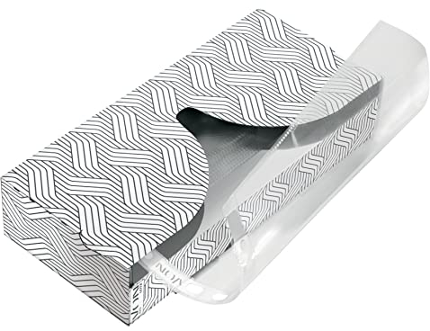 VON Leitz 40er Pack Transparente Prospekthülle A4, Im praktischen Spender, Öffnung oben, Säurefrei, Dokumentenecht und gelocht, Für Unterlagen und Dokumente, 40 Stück, 40230003