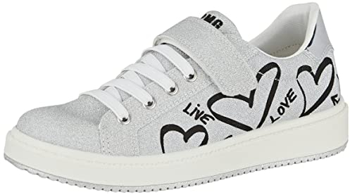 Primigi Damen Colin Gymnastikschuh, Silber Schwarz 1, 35 EU