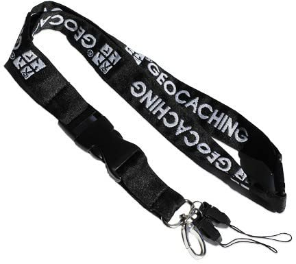 Standard GC Woven Lanyard Schwarz/Weiß Gewebt - hochwertig Schlüsselband