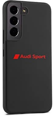 Audi 3222200201 Smartphone Case Cover Hülle Handy Schutzhülle,Silikon, schwarz, mit Audi Sport Logo