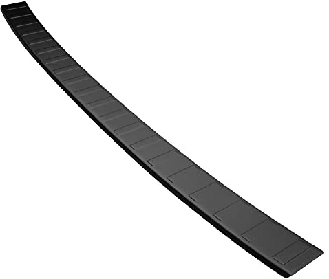 Aroba AR1272-PB Edelstahl Schwarz Pulverbeschichtet Ladekantenschutz kompatibel mit Volkswagen T7 ab BJ. 11.2021> passgenau Abkantung Farbe Schwarz