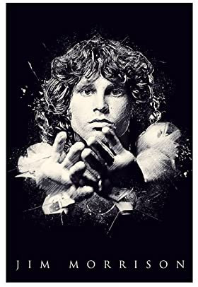 MJKO Jim Morrison Leinwand-Poster, Schlafzimmer, Dekoration, Sport, Landschaft, Büro, Raumdekoration, Geschenk, ohne Rahmen, 30 x 45 cm