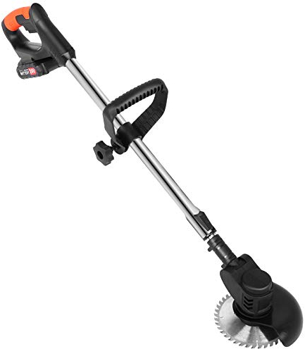 Débroussailleuse électrique sans Fil, débroussailleuse 24 V, Outil léger pour Tondeuse à Gazon avec 3 Types de Lames et 1 Batterie Rechargeable alimentée pour Jardin, Cour